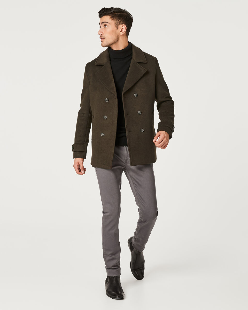 Urlwin Peacoat, Dark Khaki, hi-res